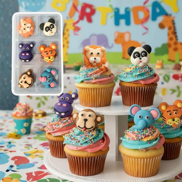 Topper Safari Animals Large 6pc