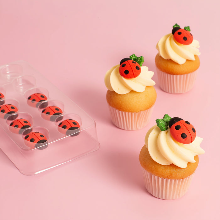 Icing Decorations Ladybugs 10pc