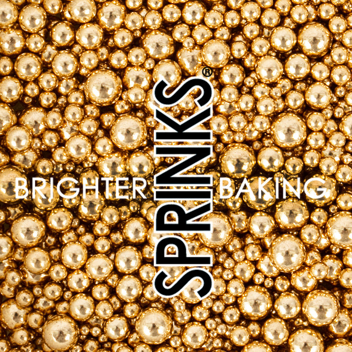 Sprinkles Shapes Bubble Bubble Shiny Gold 65g