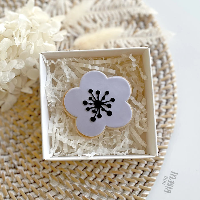 Stamp Embosser With Cutter 'Little Biskut' Open Flower