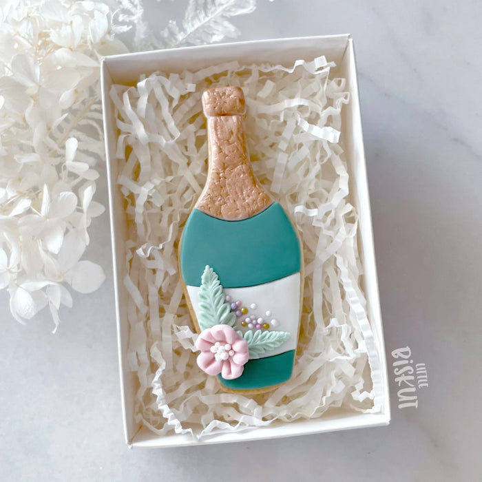 Stamp Embosser With Cutter 'Little Biskut' Champagne Bottle