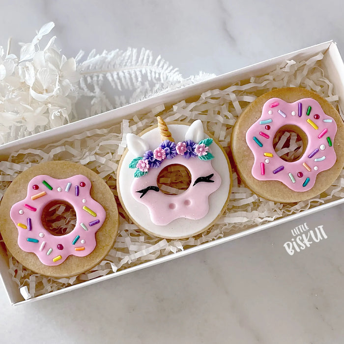 Stamp Embosser With Cutter 'Little Biskut' Donut