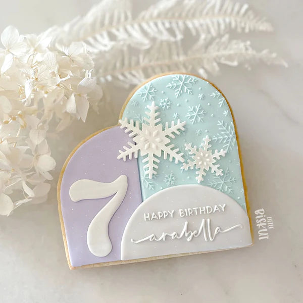 Debosser Pattern Plate 'Little Biskut' Snowflake