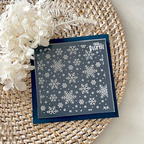 Debosser Pattern Plate 'Little Biskut' Snowflake