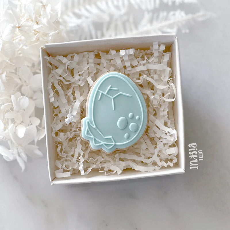 Debosser With Cutter 'Little Biskut' Mini Dinosaur Egg