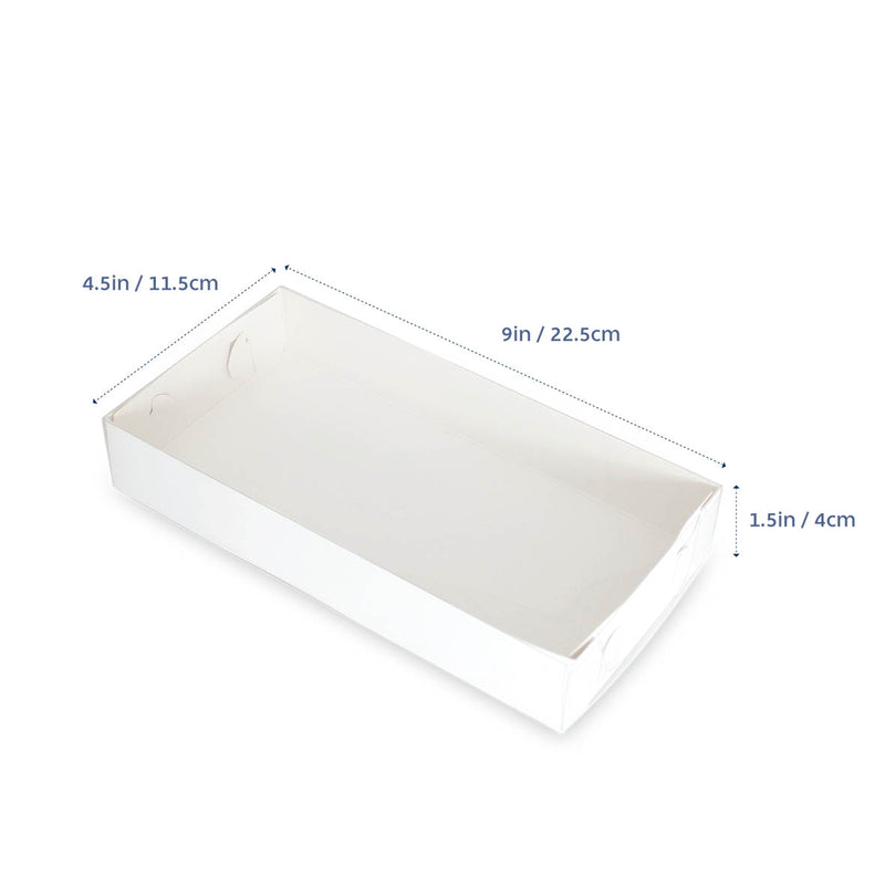 Biscuit Box Clear Lid 9 x 4.5 x 1.5in