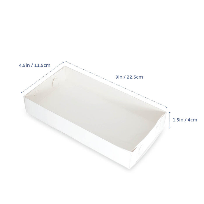 Biscuit Box Clear Lid 9 x 4.5 x 1.5in