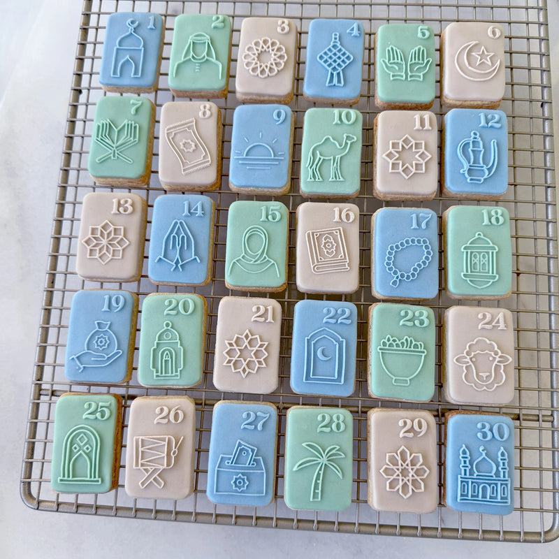 Stamp Debosser With Cutter 'Little Biscut" Ramadan Calendar Set