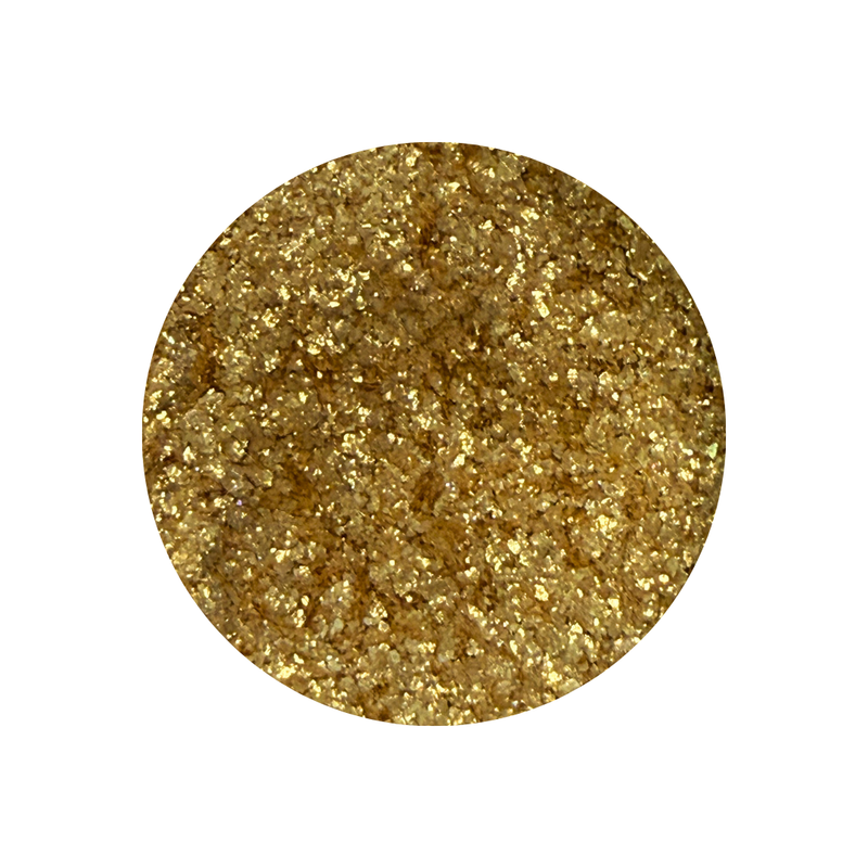 More Glow Glitter Flakes Gold Sass