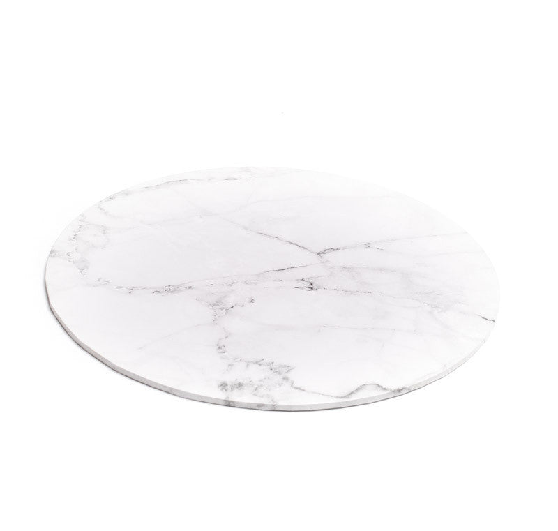 Masonite Board Round Marble 12in