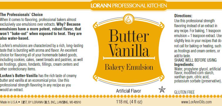 Emulsion Vanilla Butter 4oz