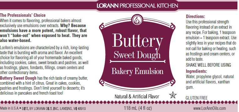 Emulsion Buttery Sweet Dough 4oz