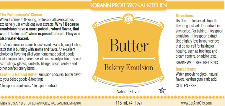Emulsion Label Emulsion Natural Butter 4oz — Cakers Warehouse