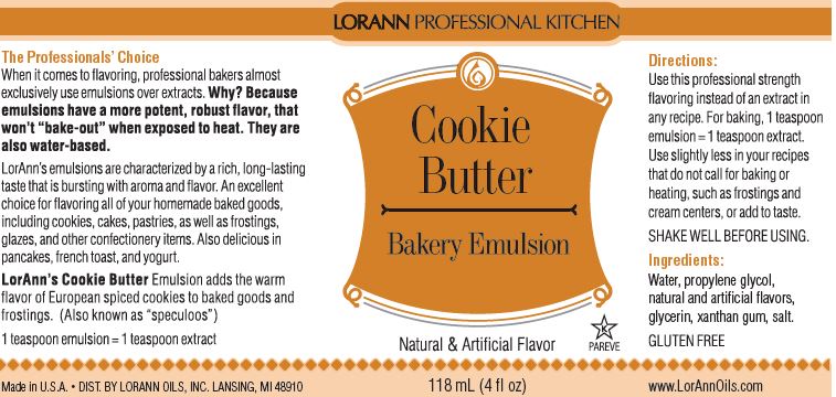 Emulsion Cookie Butter 4oz