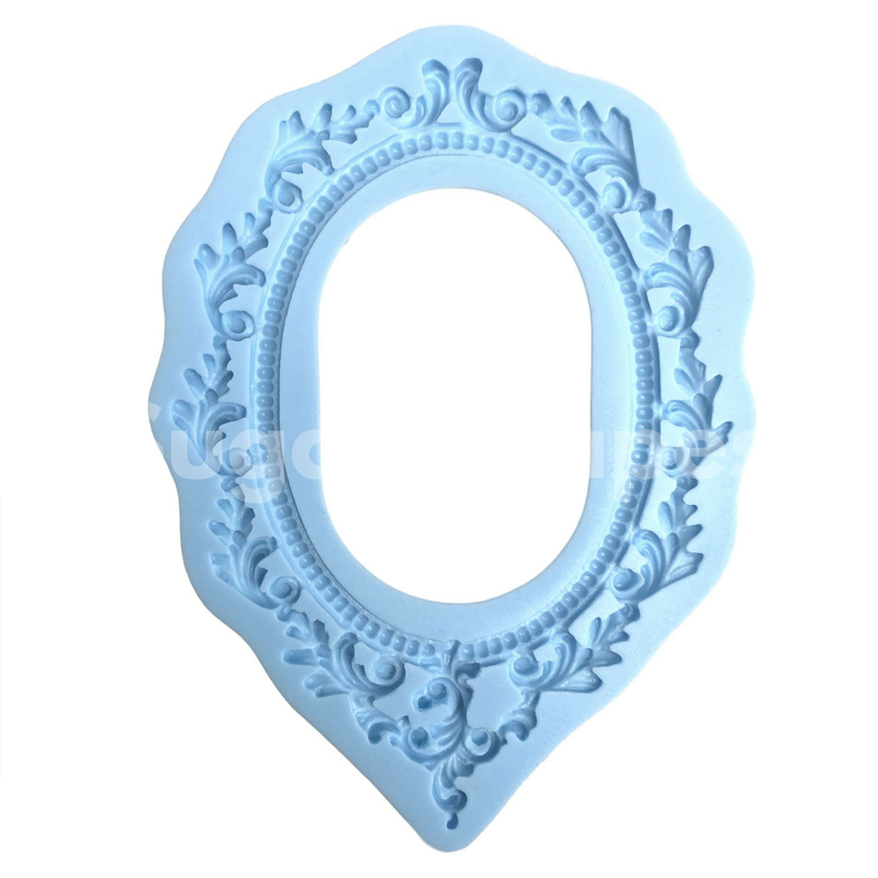Silicone Mould Vintage Frame Oval