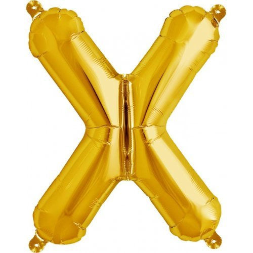 Alphabet Balloon Gold 16in X *Clearance*