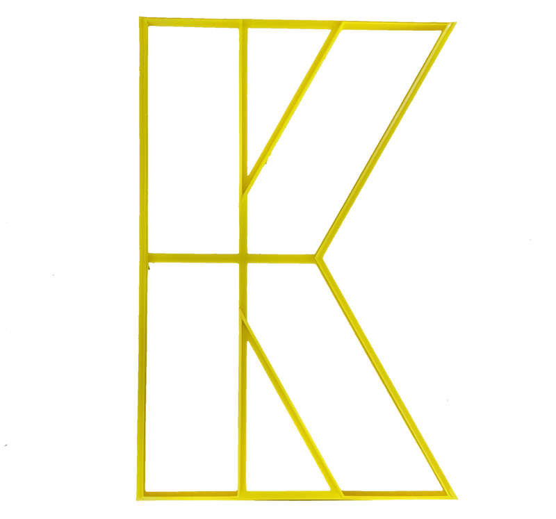 Cookie Cake Cutter Letter K *Clearance*