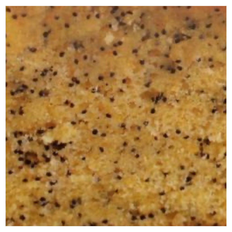Naked Orange & Poppy Seed Cake Square