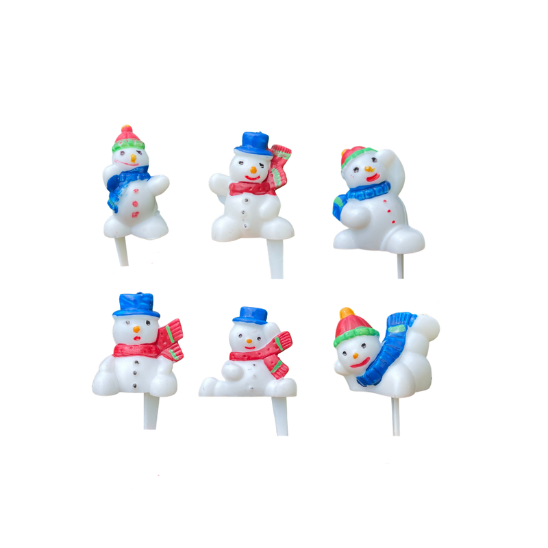Topper Sitting Snowman 6pc