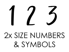 Stamp Embosser Script 2 Numbers