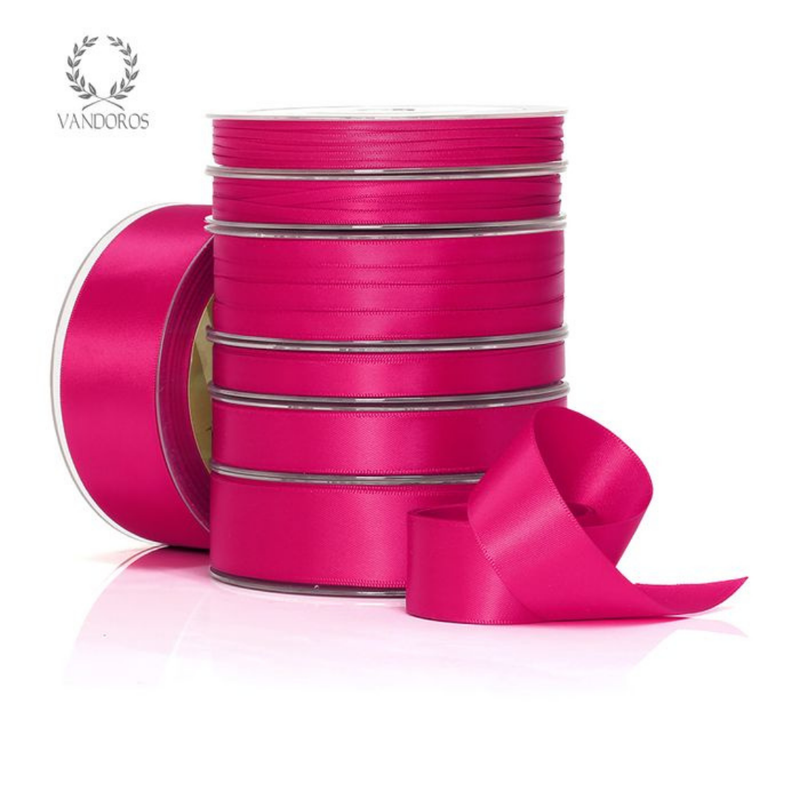 Ribbon Poly Satin Magenta Roll 38mm