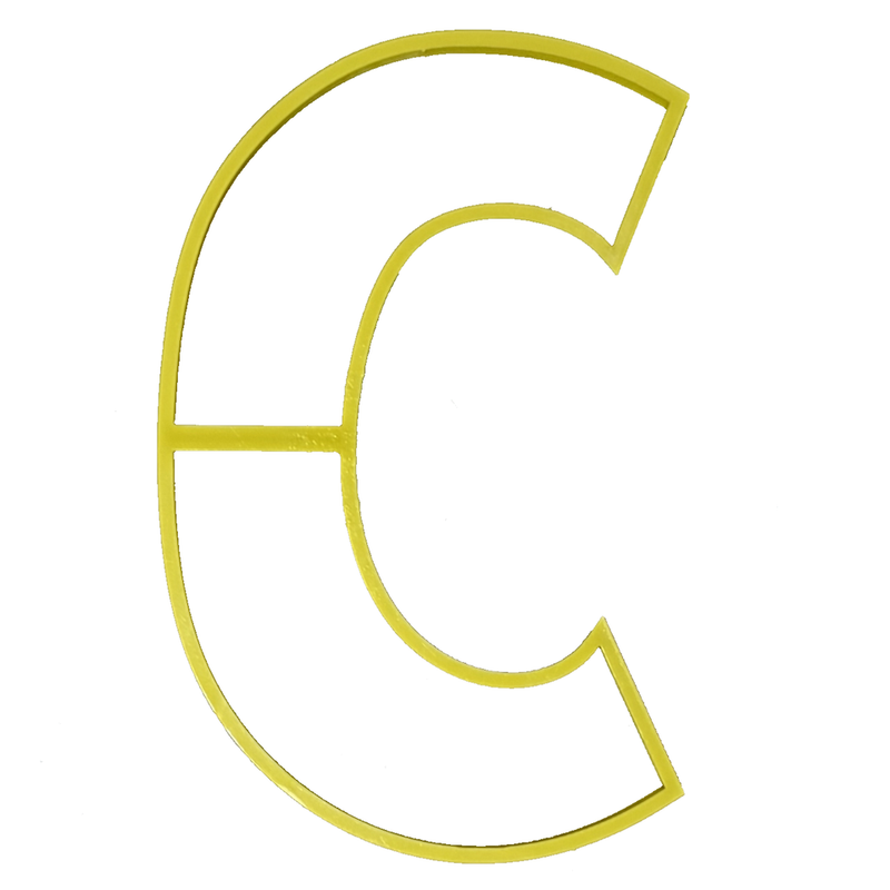 Cookie Cake Cutter Letter C *Clearance*