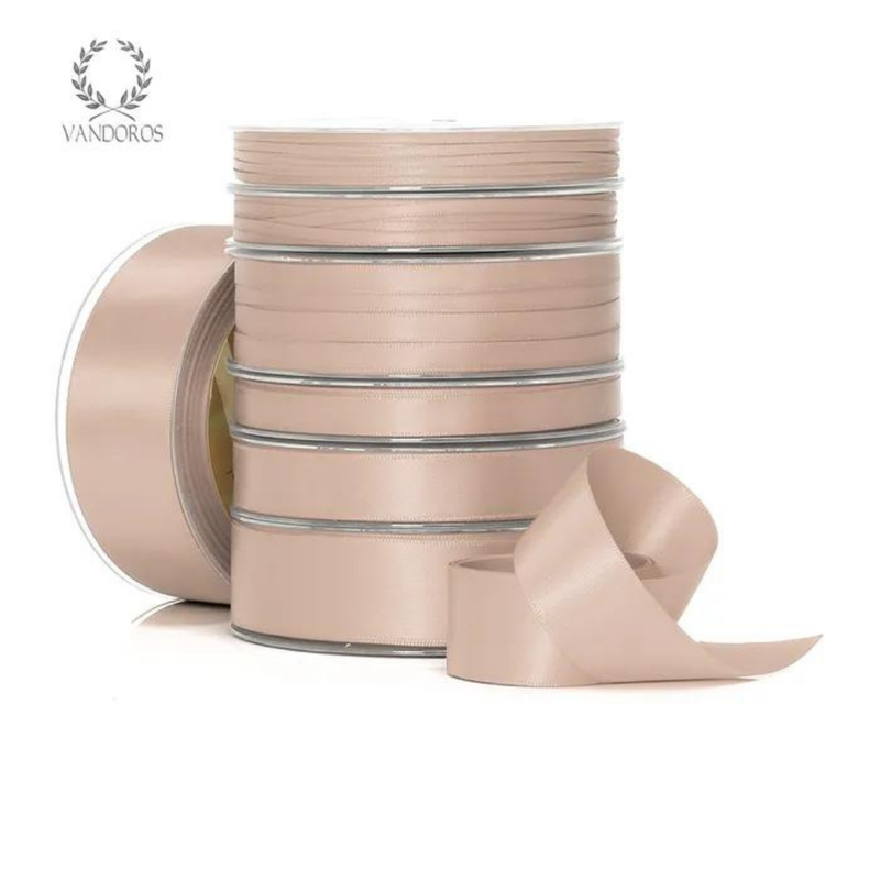 RIBBON POLY SATIN MUSHROOM ROLL 10MM