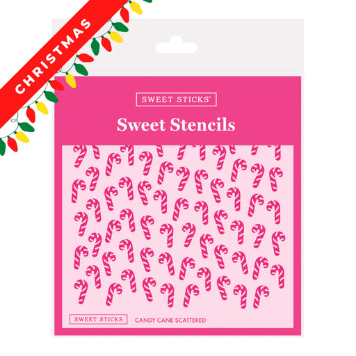 SWEET STICKS STENCIL CANDY CANE SCATTERED