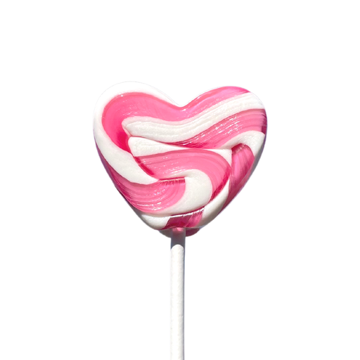 Lollipop Pink Heart 50g
