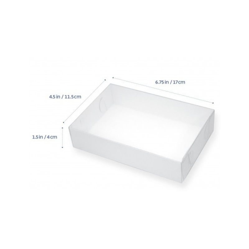 Biscuit Box 6.75 x 4.5 x 1.5in Clear Lid