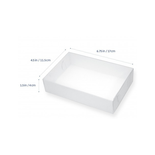 Biscuit Box 6.75 x 4.5 x 1.5" Clear Lid