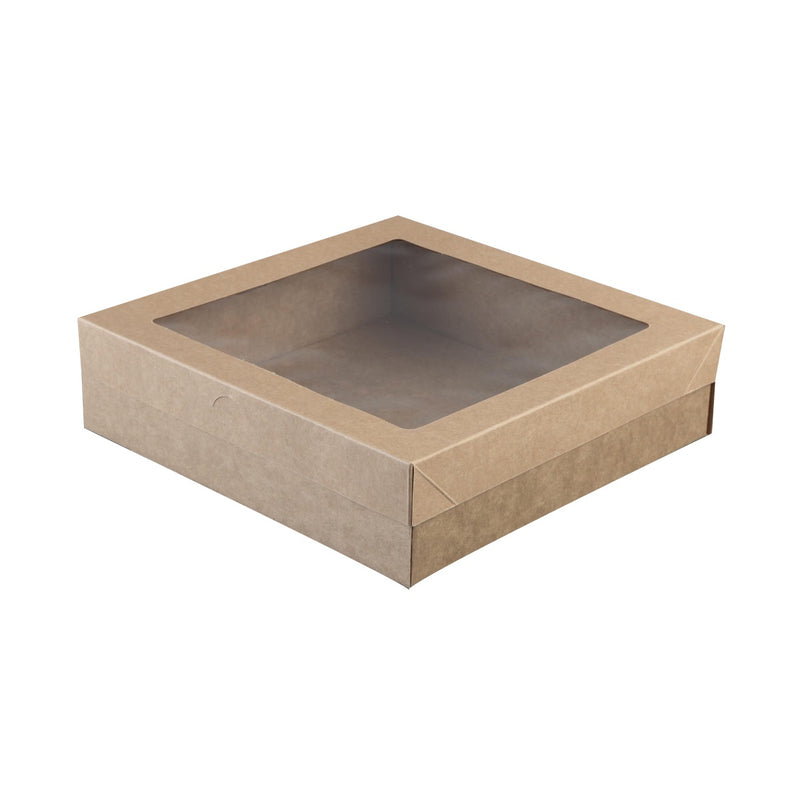 Kraft Biscuit Box 225 x 225 x 60mm