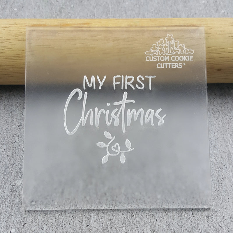 Debosser Plate My First Christmas *Clearance*