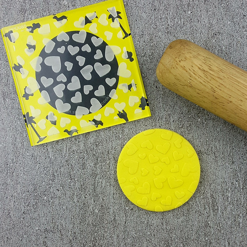 Debosser Pattern Plate Turning Hearts *Clearance*