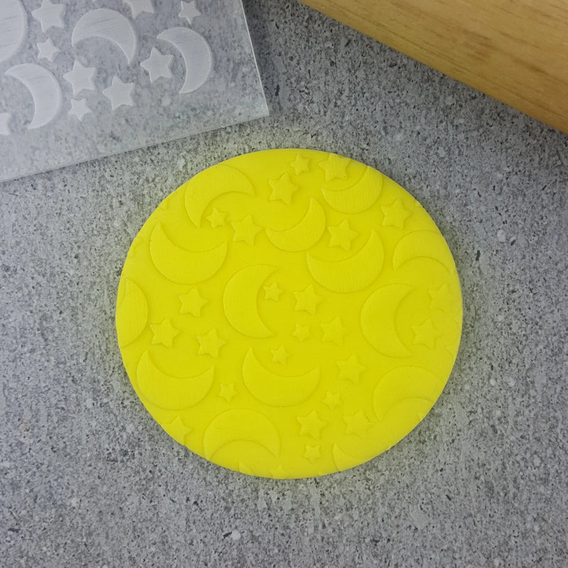 Debosser Pattern Plate Moon & Stars *Clearance*
