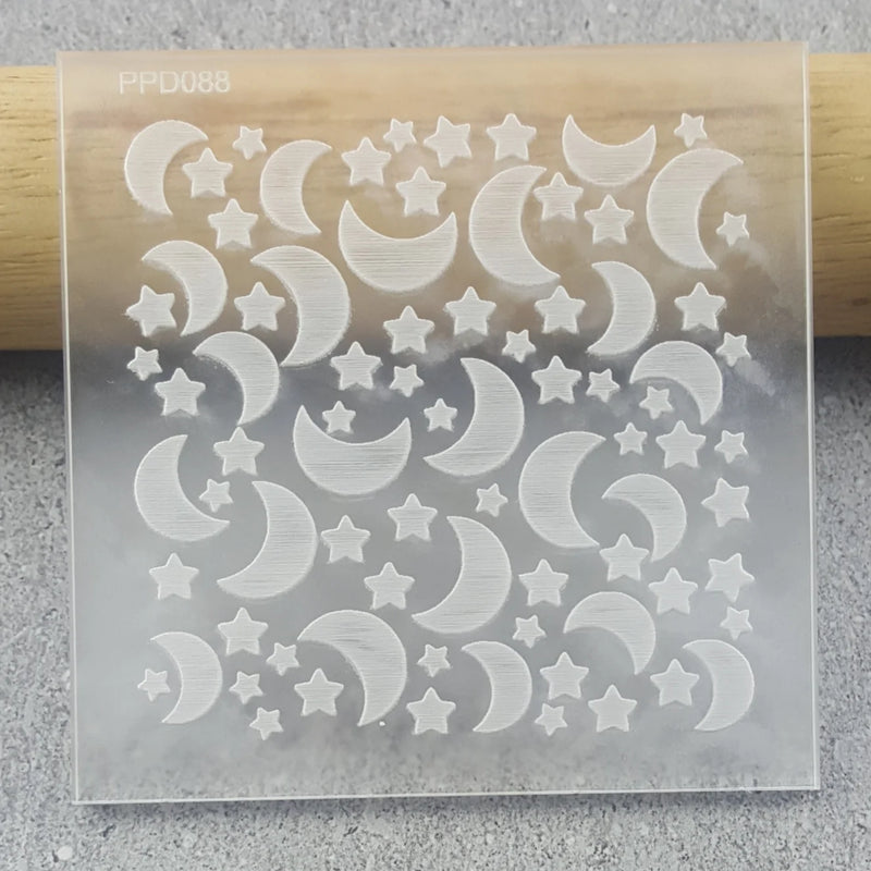 Debosser Pattern Plate Moon & Stars *Clearance*