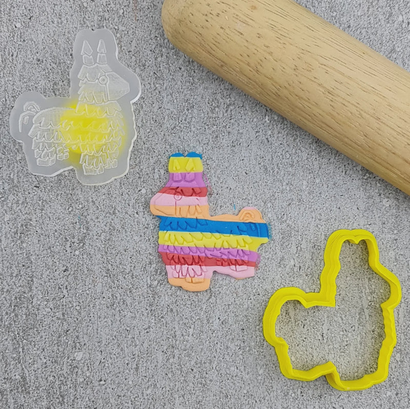 Stamp Debosser With Cutter Pinata Mini