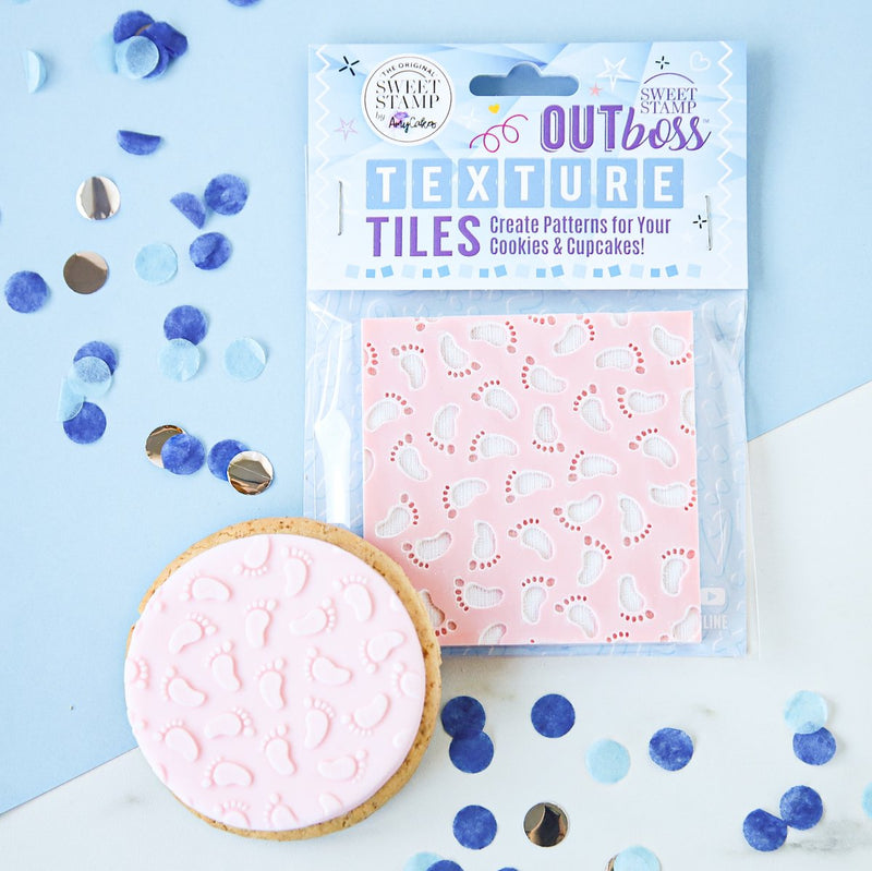 Outboss Texture Tiles Baby Feet