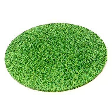 Masonite Board Round Grass 12in