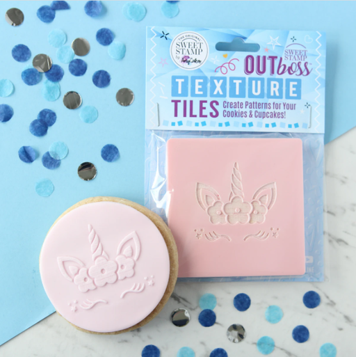 SWEET STAMP OUTBOSS TEXTURE TILES FLORAL UNICORN