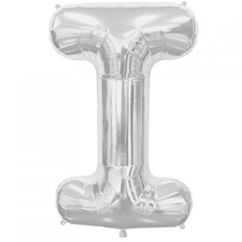 Alphabet Balloon Silver 34in I *Clearance*