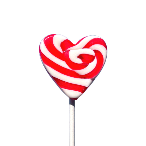 Lollipop Red Heart 50g
