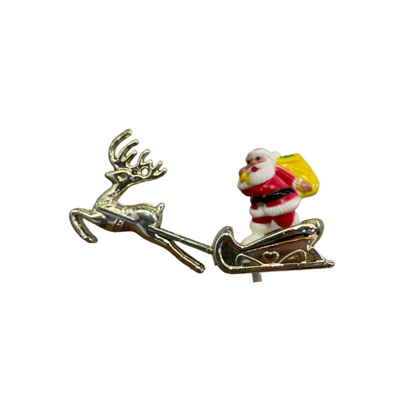 Metallic Reindeer Sleigh
