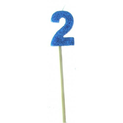 Stick Candle Glitter Blue #2