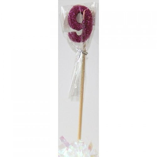 Stick Candle Glitter Pink #9