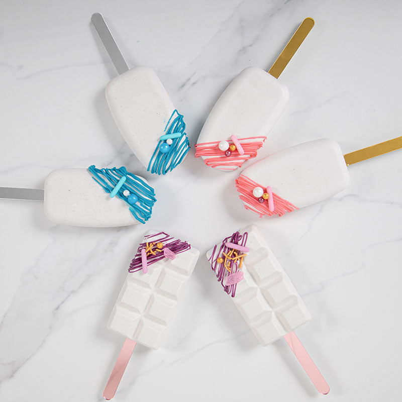 Acrylic Popsicle Sticks Rose Gold 100pc