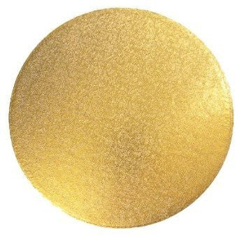 Masonite Board Round Gold 14in