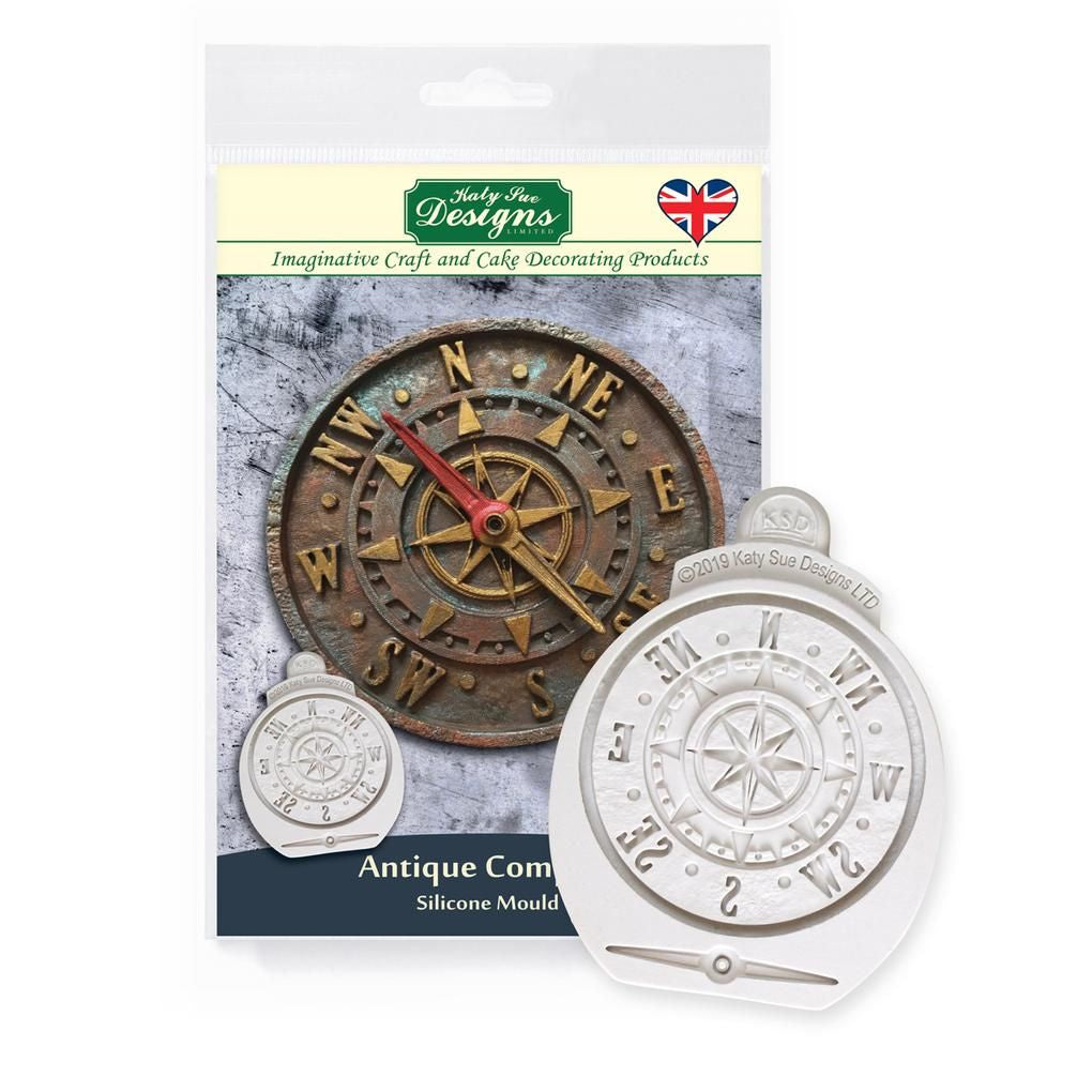 Silicone Mould Antique Compass — Cakers Warehouse