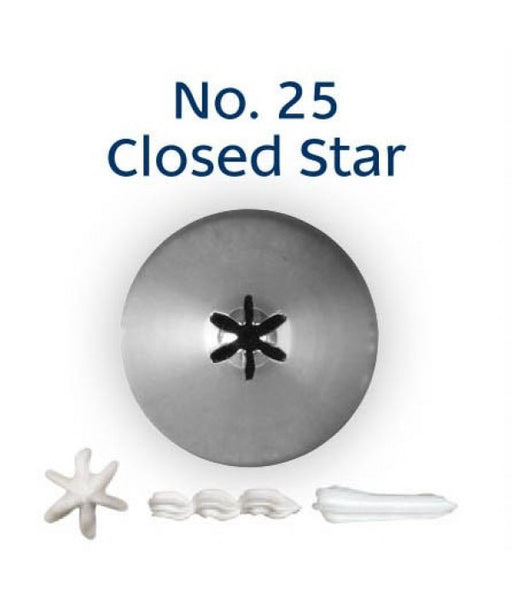 Piping Tip Closed Star #25