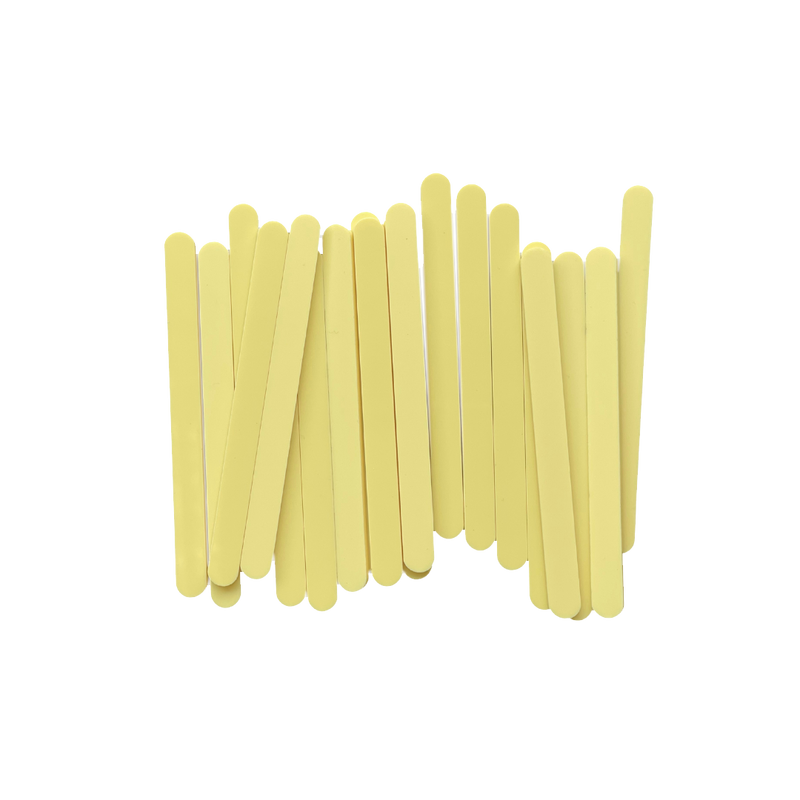 Acrylic Popsicle Sticks Lemon 20pc